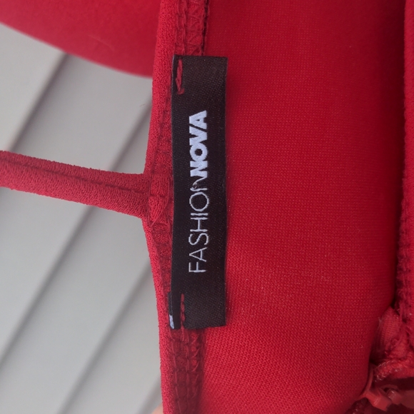 Red Fashion Nova Dress - Picture 4 of 4